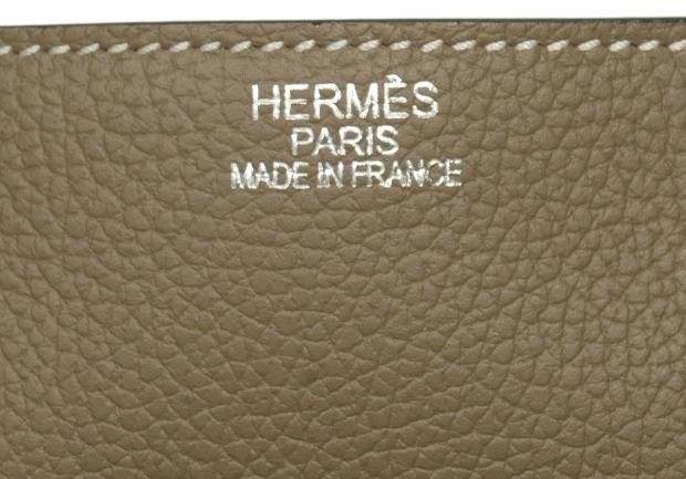 Hermes Steve ere Togo Leather Messenger Bag Grey 92111 On Sale - Click Image to Close